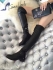 Christian Dior BLACK STRETCH CALFSKIN THIGH BOOT